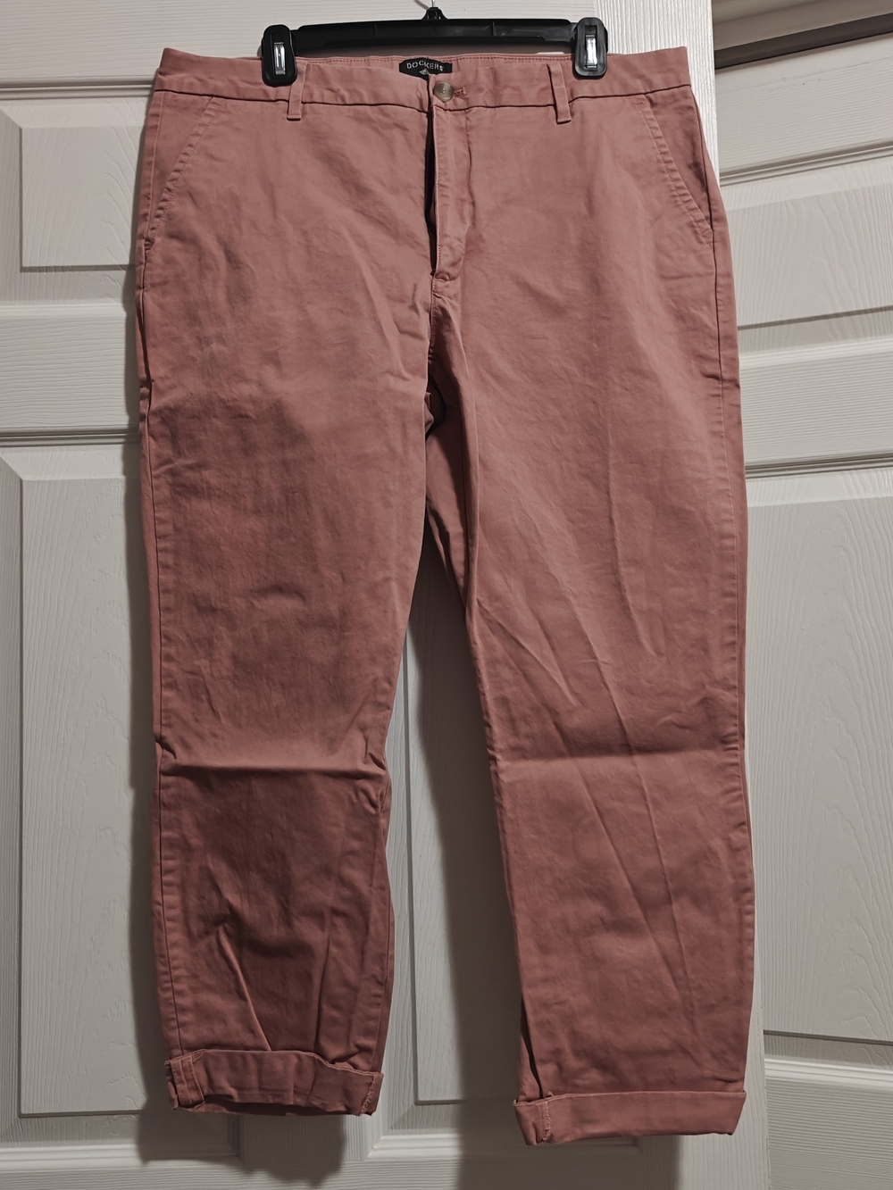 Dockers Weekend Chino Pants - Pink - Size 14 (Waist 33)